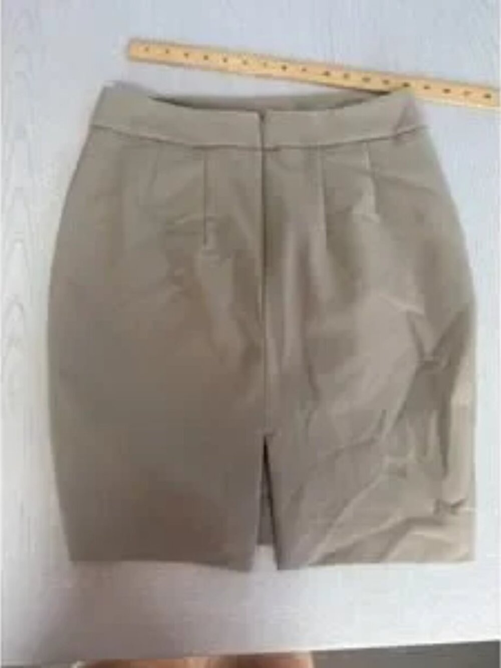 Khaki Pencil Skirt Corporate Girly Safari Light Academia Balletcore - Picture 4 of 5